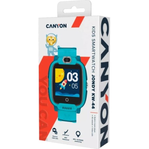 Смарт-годинник Canyon CNE-KW44GB Jondy KW-44, Kids smartwatch Green (CNE-KW44GB)