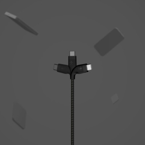 Дата кабель USB-C to USB-C 1.0m Belkin (CAB011BT1MBK) Дата кабель USB-C to USB-C 1.0m Belkin (CAB011BT1MBK)