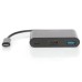 Переходник USB-C to HDMA 2xUSB Digitus (DA-70855)