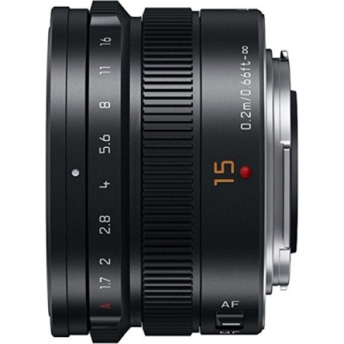 Объектив Panasonic Micro 4/3 Lens 15mm f/1.7 ASPH Black (H-X015E9-K)
