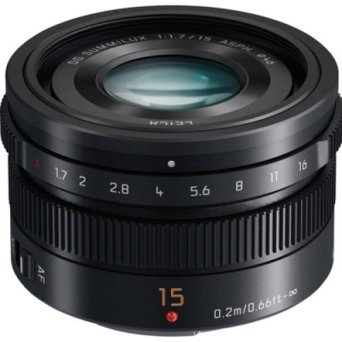 Объектив Panasonic Micro 4/3 Lens 15mm f/1.7 ASPH Black (H-X015E9-K)