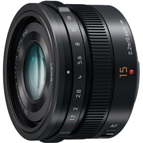 Объектив Panasonic Micro 4/3 Lens 15mm f/1.7 ASPH Black (H-X015E9-K)