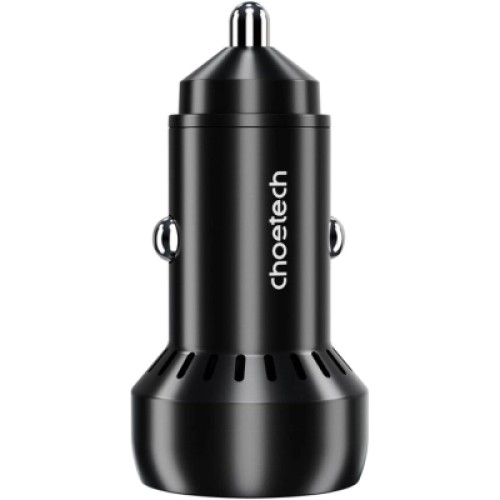 Зарядное устройство Choetech USB-C+USB-A 60W QC3.0/PD/PPS black (TC0014-BK)