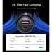 Зарядное устройство Choetech USB-C+USB-A 60W QC3.0/PD/PPS black (TC0014-BK)