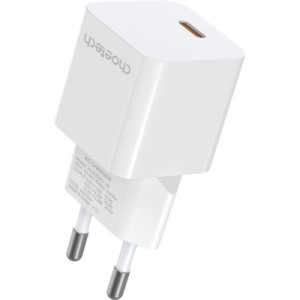 Зарядное устройство Choetech GaN USB-C 20W QC3.0/PD/PPS (PD5010-EU-WH)