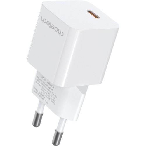 Зарядное устройство Choetech GaN USB-C 20W QC3.0/PD/PPS (PD5010-EU-WH)
