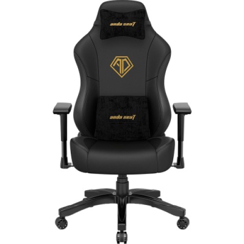 Кресло игровое Anda Seat Phantom 3 Size L Black/Gold (AD18Y-06-B-PV/C)
