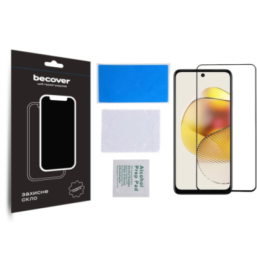 Стекло защитное BeCover Motorola Moto G73 Black (709737)