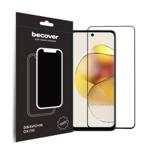 Стекло защитное BeCover Motorola Moto G73 Black (709737)