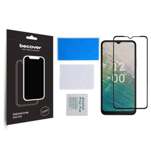 Стекло защитное BeCover Nokia C32 Black (709739)