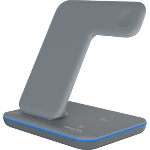 Зарядное устройство Canyon WS-303, 3in1 Wireless Dark Grey (CNS-WCS303DG)