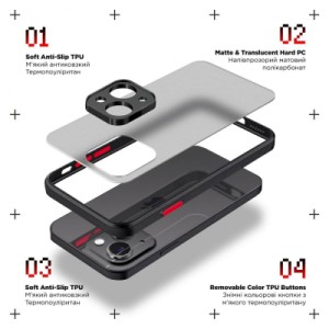 Чехол для мобильного телефона Armorstandart Frosted Matte Tecno Spark 10 Pro (KI7) Black (ARM70501)