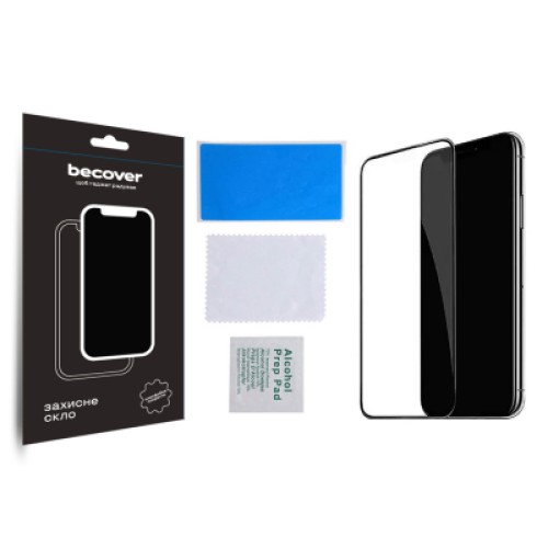 Стекло защитное BeCover Apple iPhone 15 Plus Black (709788)