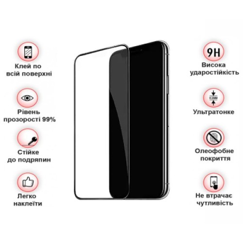 Стекло защитное BeCover Apple iPhone 15 Plus Black (709788)