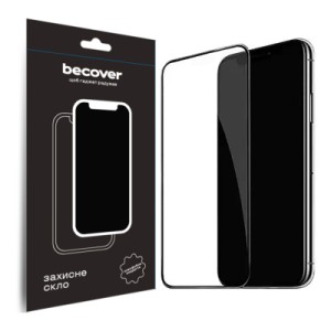 Стекло защитное BeCover Apple iPhone 15 Plus Black (709788)