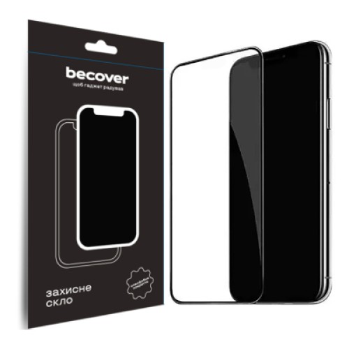 Стекло защитное BeCover Apple iPhone 15 Plus Black (709788)