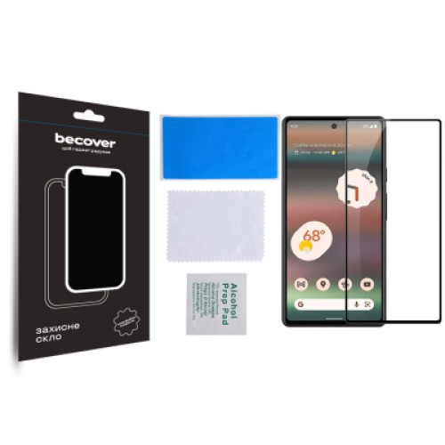 Стекло защитное BeCover Google Pixel 7a Black (709767)