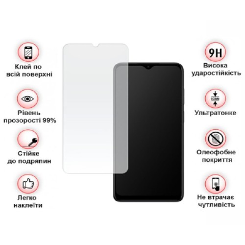 Стекло защитное BeCover Motorola Moto E22/E22i 3D Crystal Clear Glass (709732)