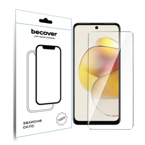 Стекло защитное BeCover Motorola Moto G73 3D Crystal Clear Glass (709738)