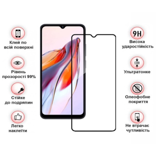 Стекло защитное BeCover Tecno Spark 10C (KI5k) Black (709747)