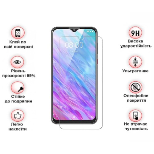 Стекло защитное BeCover ZTE Blade L220 3D Crystal Clear Glass (709759)