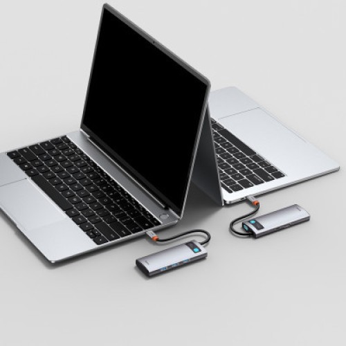 Концентратор Baseus USB3.1 Type-C to USB Type C PD 100W/HDMI 4K 60 Hz/3*USB 3.2 Gen1/ 5in1 (CAHUB-CX0G)
