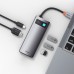 Концентратор Baseus USB3.1 Type-C to USB Type C PD 100W/HDMI 4K 60 Hz/3*USB 3.2 Gen1/ 5in1 (CAHUB-CX0G)
