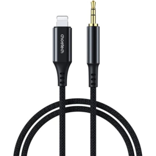 Кабель мультимедийный AUX Lightning to TRS Audio 3.5mm M/M 1.0m Choetech (AUX007)