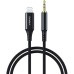 Кабель мультимедийный AUX Lightning to TRS Audio 3.5mm M/M 1.0m Choetech (AUX007)