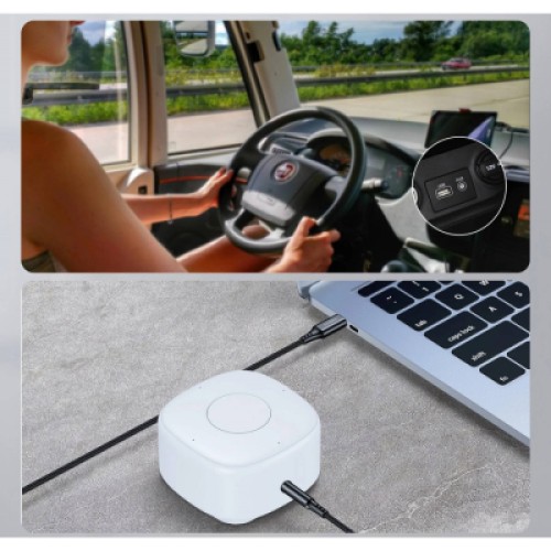 Кабель мультимедийный AUX USB-C to TRS Audio 3.5mm M/M DAC Chip 96kHz 1.0m black Choetech (AUX006)
