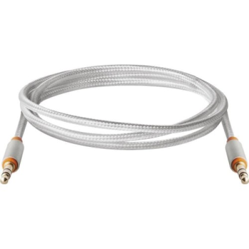 Кабель мультимедийный AUX Audio 3.5mm M/M 1.2m JACK01-03 white Defender (87513)