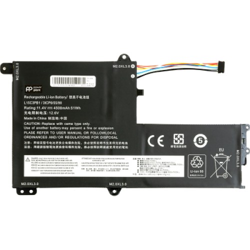 Аккумулятор для ноутбука Lenovo Flex 5-1470 (L15C3PB1) 11.4V 4500mAh PowerPlant (NB480937)