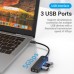 Концентратор Vention USB 3.1 Type-C to 3xUSB 3.0+MicroUSB+3.5mm Sound Adapter black (TGQBB)