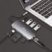 Концентратор Media-Tech USB3.1 Type-C to HDMI/USB 3.0x3/RJ45/SD/MicroSD/PD 100W Hub Pro 8-in-1 (MT5044)