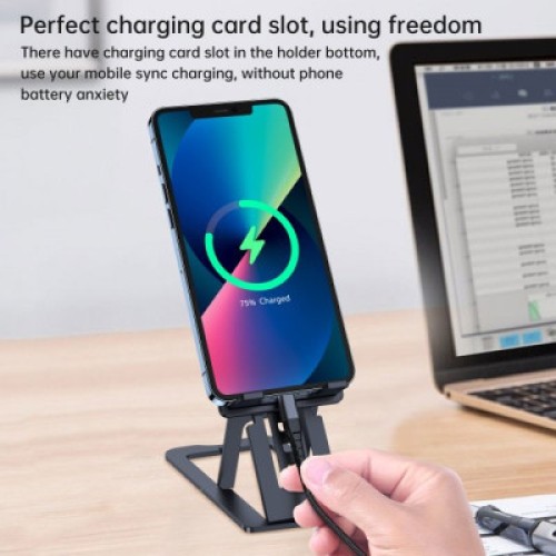 Подставка для планшета Choetech + для смартфона, настольная, универсальная (H064-GY)