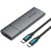 Карман внешний Vention SSD M.2 (NVME) M-key USB Type-C 3.2 gray (KPGH0)