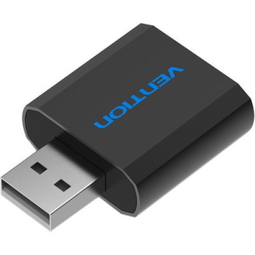 Звуковая плата Vention Audio USB 2х3,5mm jack Metal (VAB-S17-B)