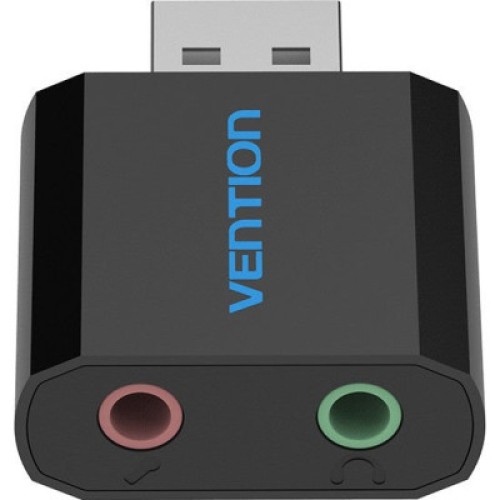 Звуковая плата Vention Audio USB 2х3,5mm jack Metal (VAB-S17-B)
