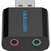 Звуковая плата Vention Audio USB 2х3,5mm jack Metal (VAB-S17-B)