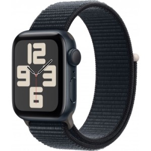 Смарт-годинник Apple Watch SE GPS 40mm Midnight Aluminium Case with Midnight Sport Loop (MRE03QP/A)