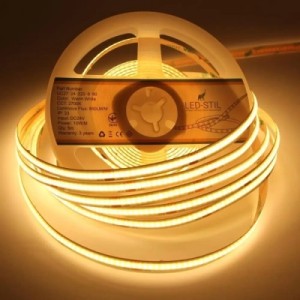 Світлодіодна стрічка LED-STIL 2700K 10 Вт/м COB 320 діодів IP33 24 Вольта 850 lm тепле світло (UC27-24-320-8-90)