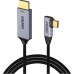 Кабель мультимедийный USB-C to HDMI M 1.8m 4K60Hz 90° corner Choetech (XCH-1803) Кабель мультимедийный USB-C to HDMI M 1.8m 4K60Hz 90° corner Choetech (XCH-1803)