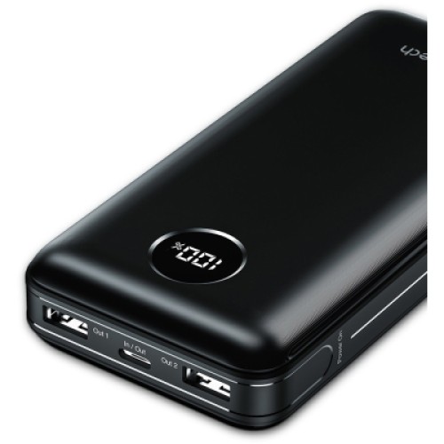 Батарея универсальная Choetech 20000mAh, PD/3.0/45W, QC/3.0/18W, USB-C, 2*USB-A (B653-CCBK / B653-BK)