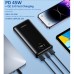 Батарея универсальная Choetech 20000mAh, PD/3.0/45W, QC/3.0/18W, USB-C, 2*USB-A (B653-CCBK / B653-BK)