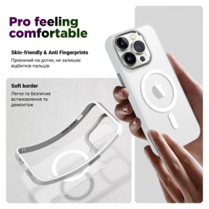 Чохол до мобільного телефона Armorstandart Unit MagSafe Apple iPhone 14 Matte Clear Silver (ARM70462)