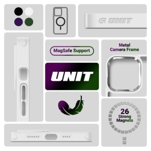 Чехол для мобильного телефона Armorstandart Unit MagSafe Apple iPhone 14 Matte Clear Silver (ARM70462)
