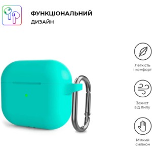 Чохол для навушників Armorstandart Hang Case для Apple AirPods 3 Mint Green (ARM60316)