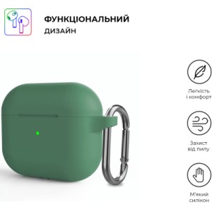 Чохол для навушників Armorstandart Hang Case для Apple AirPods 3 Pine Needle Green (ARM60319)