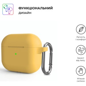 Чохол для навушників Armorstandart Hang Case для Apple AirPods 3 Yellow (ARM60325)