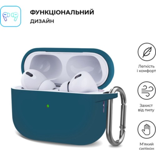 Чехол для наушников Armorstandart Hang Case для Apple AirPods Pro 2 Lake Blue (ARM68598)